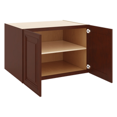 J&K Mahogany J5 Refrigerator Wall Cabinet - 36" W x 24" H x 27" D