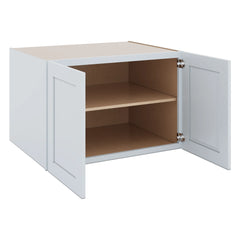 J&K White Shaker S8 Refrigerator Wall Cabinet - 36" W x 24" H x 27" D