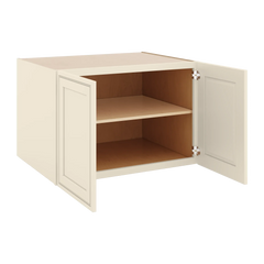 J&K Pearl Glazed H9 Refrigerator Wall Cabinet - 36" W x 24" H x 27" D