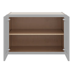 J&K Castle Grey S5 Refrigerator Wall Cabinet - 36" W x 24" H x 27" D