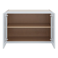J&K White Shaker S8 Refrigerator Wall Cabinet - 36" W x 24" H x 27" D