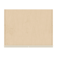 J&K Pearl Glazed H9 Refrigerator Wall Cabinet - 36" W x 24" H x 27" D