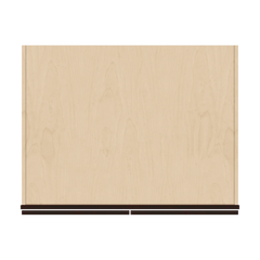 J&K Java Coffee S1 Refrigerator Wall Cabinet - 36" W x 24" H x 27" D