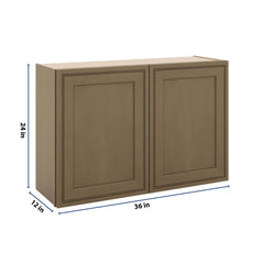 J&K Hazel H8 Double Door Wall Cabinet - 36" W x 24" H