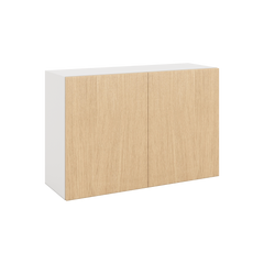 Modernform Cabinet Natural Oak 36" W X 24" H X 12" D Double Door Wall Cabinet