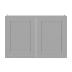J&K Castle Grey S5 Double Door Wall Cabinet - 36" W x 24" H