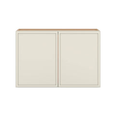 Modernform Cabinet Slim Dove White 36" W X 24" H X 12" D Double Door Wall Cabinet