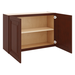 J&K Mahogany J5 Double Door Wall Cabinet - 36" W x 24" H