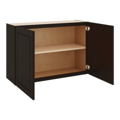 J&K Espresso K8 Double Door Wall Cabinet - 36" W x 24" H