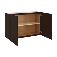 J&K Java Coffee S1 Double Door Wall Cabinet - 36" W x 24" H
