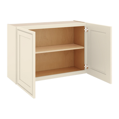 J&K Pearl Glazed H9 Double Door Wall Cabinet - 36" W x 24" H