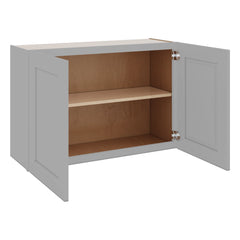 J&K Castle Grey S5 Double Door Wall Cabinet - 36" W x 24" H