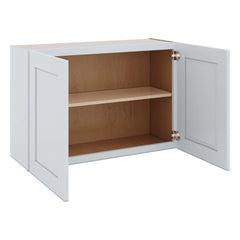 J&K White Shaker S8 Double Door Wall Cabinet - 36" W x 24" H