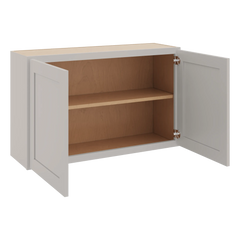 CNC Luxor 5-Piece Misty Grey 36" W X 24" H Double Door Wall Cabinet