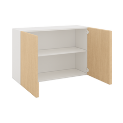 Modernform Cabinet Natural Oak 36" W X 24" H X 12" D Double Door Wall Cabinet