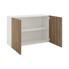 Modernform Cabinet Walnut 36" W X 24" H X 12" D Double Door Wall Cabinet