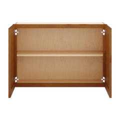 J&K Mocha Glazed K10 Double Door Wall Cabinet - 36" W x 24" H