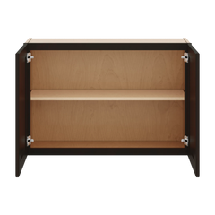J&K Espresso K8 Double Door Wall Cabinet - 36" W x 24" H