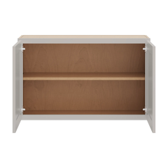 CNC Luxor 5-Piece Misty Grey 36" W X 24" H Double Door Wall Cabinet