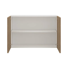 Modernform Cabinet Walnut 36" W X 24" H X 12" D Double Door Wall Cabinet