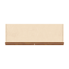 J&K Mocha Glazed K10 Double Door Wall Cabinet - 36" W x 24" H