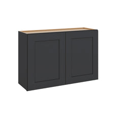 Modernform Cabinet Onyx Black Shaker 36" W X 24" H X 12" D Double Door Wall Cabinet