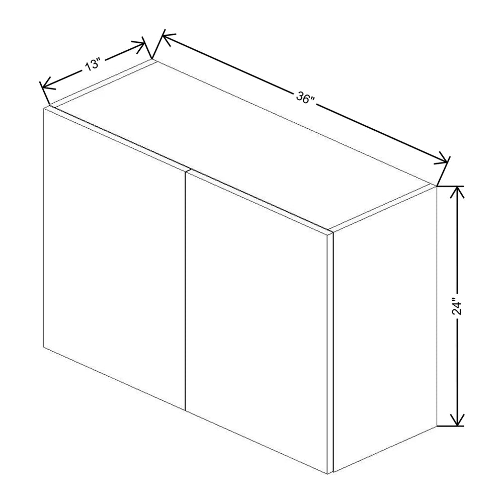 Fabuwood Illume Tuscany Nocce 3  24" High Wall