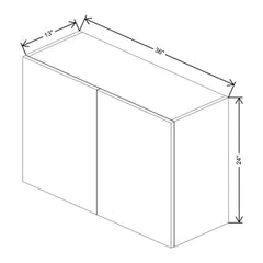 Fabuwood Illume Catalina Bianco Gloss 2 24" High Wall