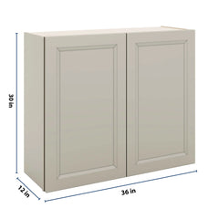 J&K Pebble B6 Double Door Wall Cabinet - 36" W x 30" H