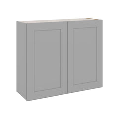 J&K Castle Grey S5 Double Door Wall Cabinet - 36" W x 30" H