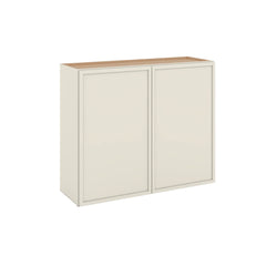 Modernform Cabinet Slim Dove White 36" W X 30" H X 12" D Double Door Wall Cabinet