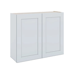 J&K White Shaker S8 Double Door Wall Cabinet - 36" W x 30" H