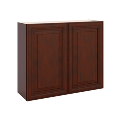 J&K Mahogany J5 Double Door Wall Cabinet - 36" W x 30" H