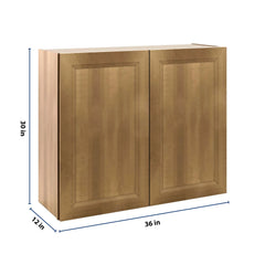 J&K Butterscotch B8 Double Door Wall Cabinet - 36" W x 30" H