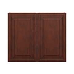 J&K Mahogany J5 Double Door Wall Cabinet - 36" W x 30" H