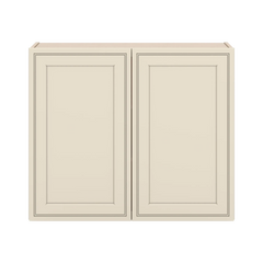 J&K Pearl Glazed H9 Double Door Wall Cabinet - 36" W x 30" H