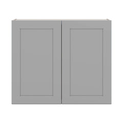 J&K Castle Grey S5 Double Door Wall Cabinet - 36" W x 30" H