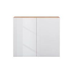 Modernform Cabinet Gloss White 36" W X 30" H X 12" D Double Door Wall Cabinet