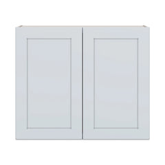 J&K White Shaker S8 Double Door Wall Cabinet - 36" W x 30" H