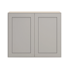 CNC Luxor 5-Piece Misty Grey 36" W X 30" H Double Door Wall Cabinet