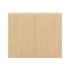 Modernform Cabinet Natural Oak 36" W X 30" H X 12" D Double Door Wall Cabinet