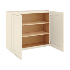 J&K Pearl Glazed H9 Double Door Wall Cabinet - 36" W x 30" H