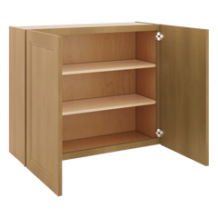 J&K Butterscotch B8 Double Door Wall Cabinet - 36" W x 30" H