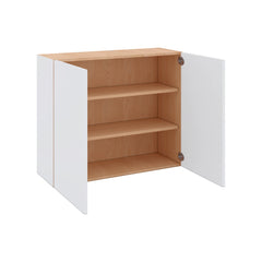 Modernform Cabinet Matte White 36" W X 30" H X 12" D Double Door Wall Cabinet