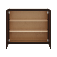 J&K Java Coffee S1 Double Door Wall Cabinet - 36" W x 30" H
