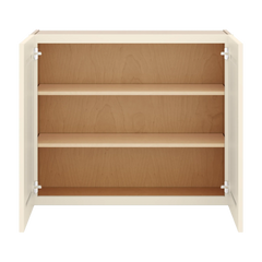 J&K Pearl Glazed H9 Double Door Wall Cabinet - 36" W x 30" H