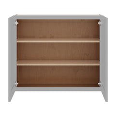 J&K Castle Grey S5 Double Door Wall Cabinet - 36" W x 30" H