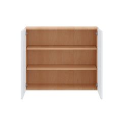 Modernform Cabinet Matte White 36" W X 30" H X 12" D Double Door Wall Cabinet