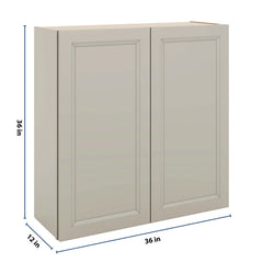 J&K Pebble B6 Double Door Wall Cabinet - 36" W x 36" H