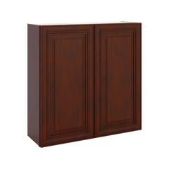 J&K Mahogany J5 Double Door Wall Cabinet - 36" W x 36" H